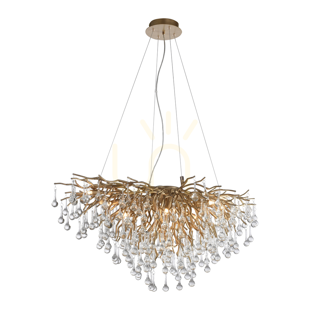 Preview ICICLE 2192-11 Brass Pendant Light, 10xG9 ICICLE 2192-11 Brass Pendant Light, 10xG9