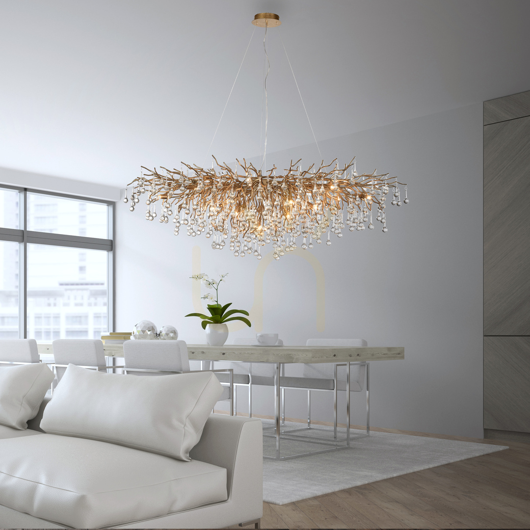 Preview ICICLE 2031-11 Brass Pendant Light, 15xG9 ICICLE 2031-11 Brass Pendant Light, 15xG9