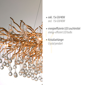 ICICLE 2031-11 Brass Pendant Light, 15xG9 3 ICICLE 2031-11 Brass Pendant Light, 15xG9 small 3