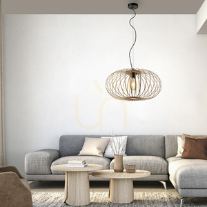 RACOON 11409-79 Wood Pendant Light, 1xE27 small 2
