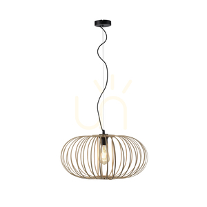 RACOON 11409-79 Wood Pendant Light, 1xE27 small 6