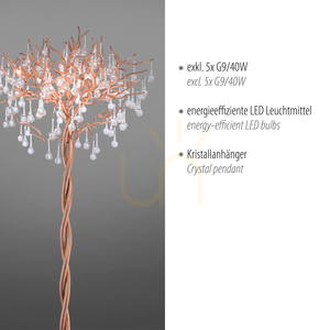 ICICLE 232-11 Brass Floor Lamp, 5xG9 small 3