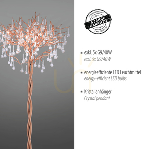 ICICLE 232-11 Brass Floor Lamp, 5xG9 small 4