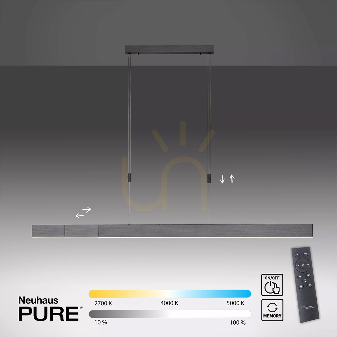 View PURE-MOTO 2525-15 Gray 3xLED Pendant Light PURE-MOTO 2525-15 Gray 3xLED Pendant Light