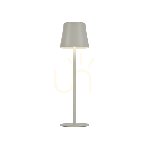 Check EURIA 19250-40 Table Lamp, Gray, 1xLED