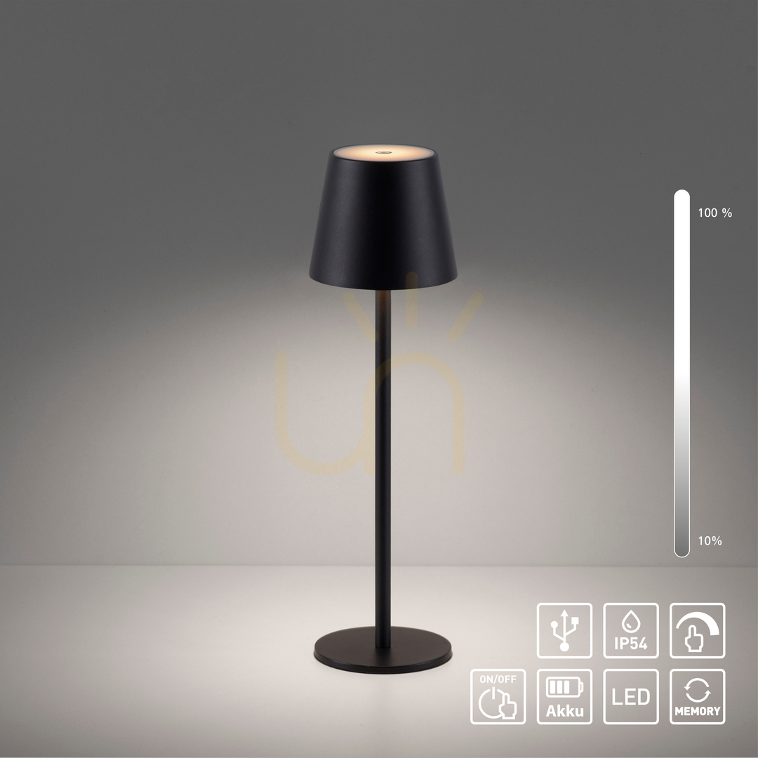 Display EURIA 19250-18 Table Lamp, Black, 1xLED EURIA 19250-18 Table Lamp, Black, 1xLED