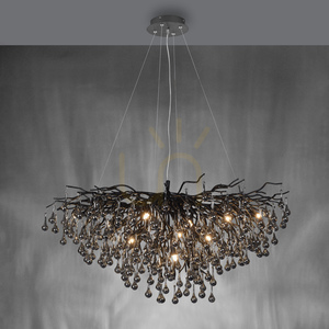 ICICLE 2192-18 Black 10xG9 Pendant Light small 5