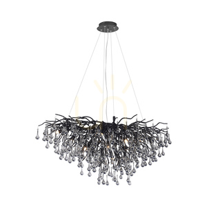 ICICLE 2192-18 Black 10xG9 Pendant Light small 7