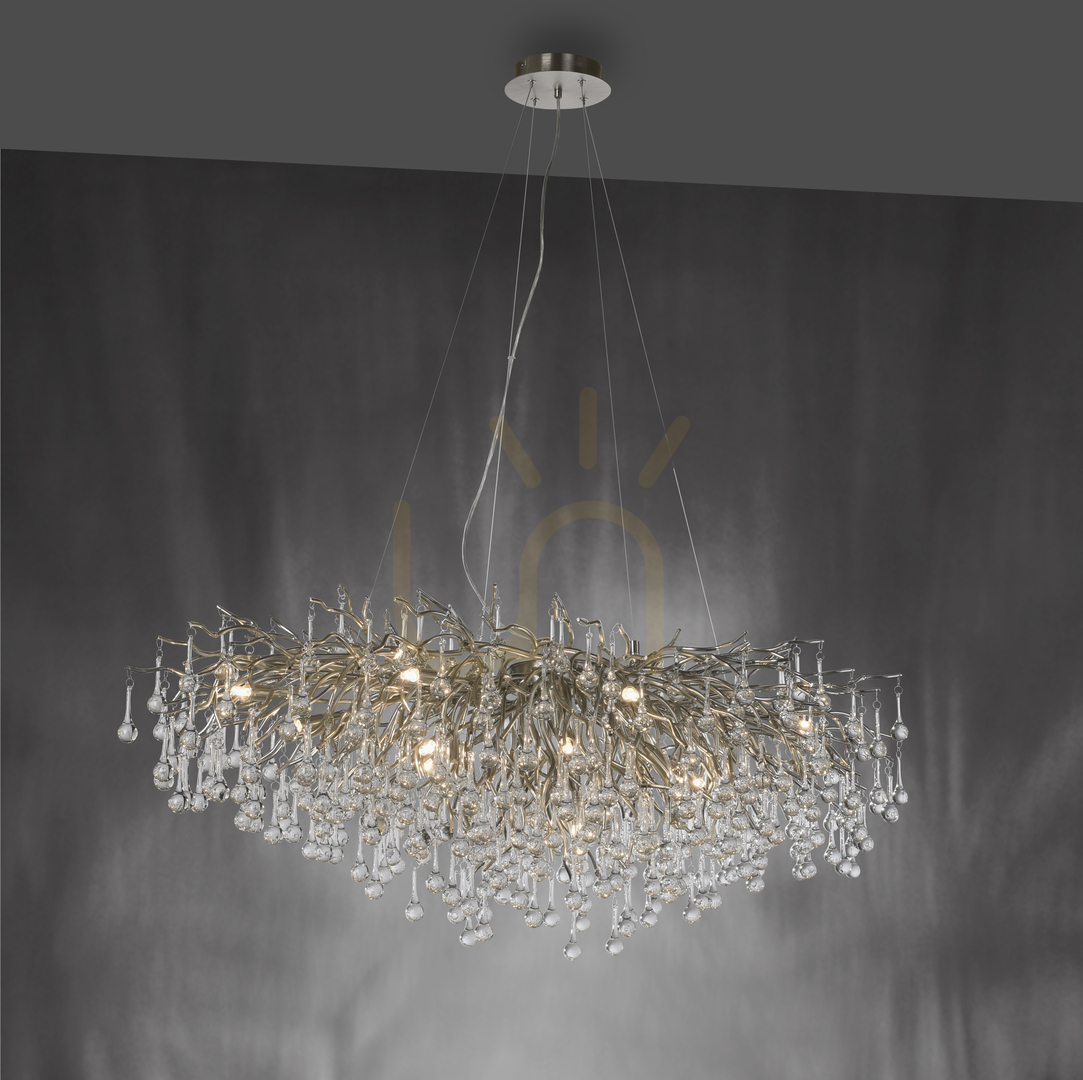 View ICICLE 2031-55 Pendant Light, Silver, 15xG9 ICICLE 2031-55 Pendant Light, Silver, 15xG9
