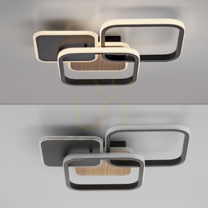 SEVENT 14117-78 Ceiling Light, Wood Finish, 1xLED small 14