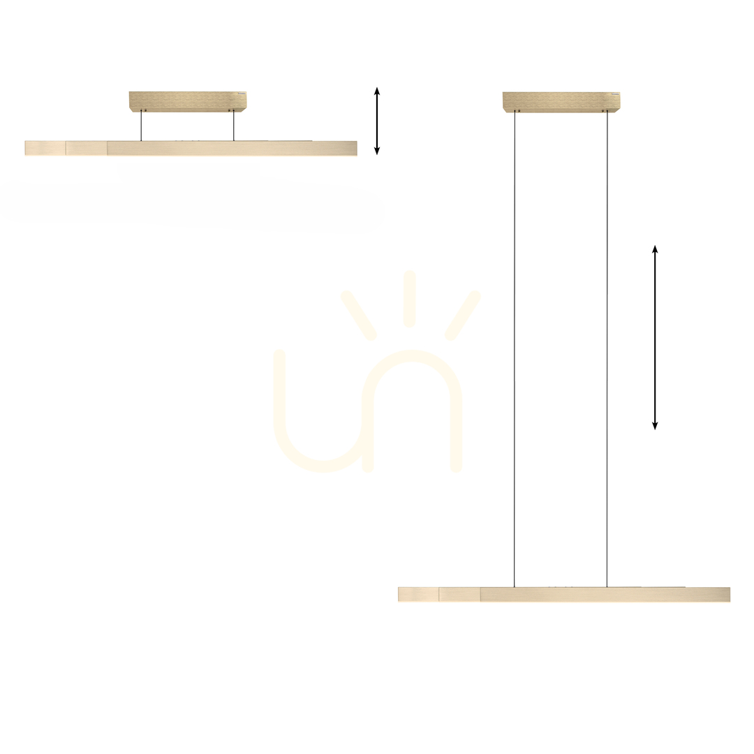 Check PURE-MOTO-RISE 2545-60 Gold 3xLED Pendant Light PURE-MOTO-RISE 2545-60 Gold 3xLED Pendant Light