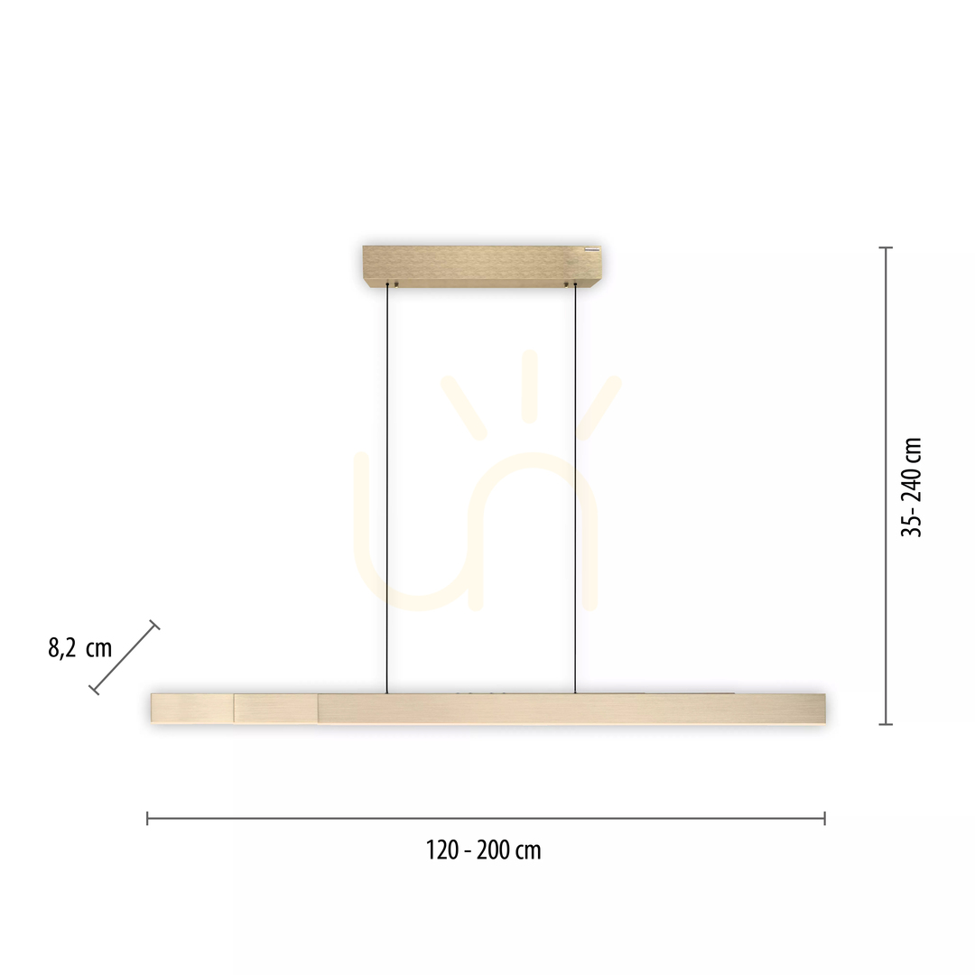 Preview PURE-MOTO-RISE 2545-60 Gold 3xLED Pendant Light PURE-MOTO-RISE 2545-60 Gold 3xLED Pendant Light