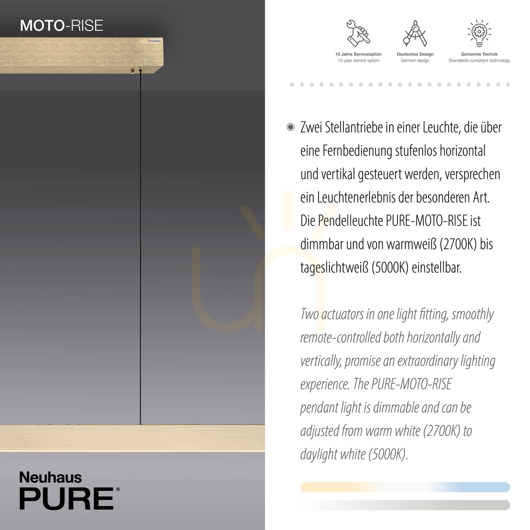 Display PURE-MOTO-RISE 2545-60 Gold 3xLED Pendant Light PURE-MOTO-RISE 2545-60 Gold 3xLED Pendant Light