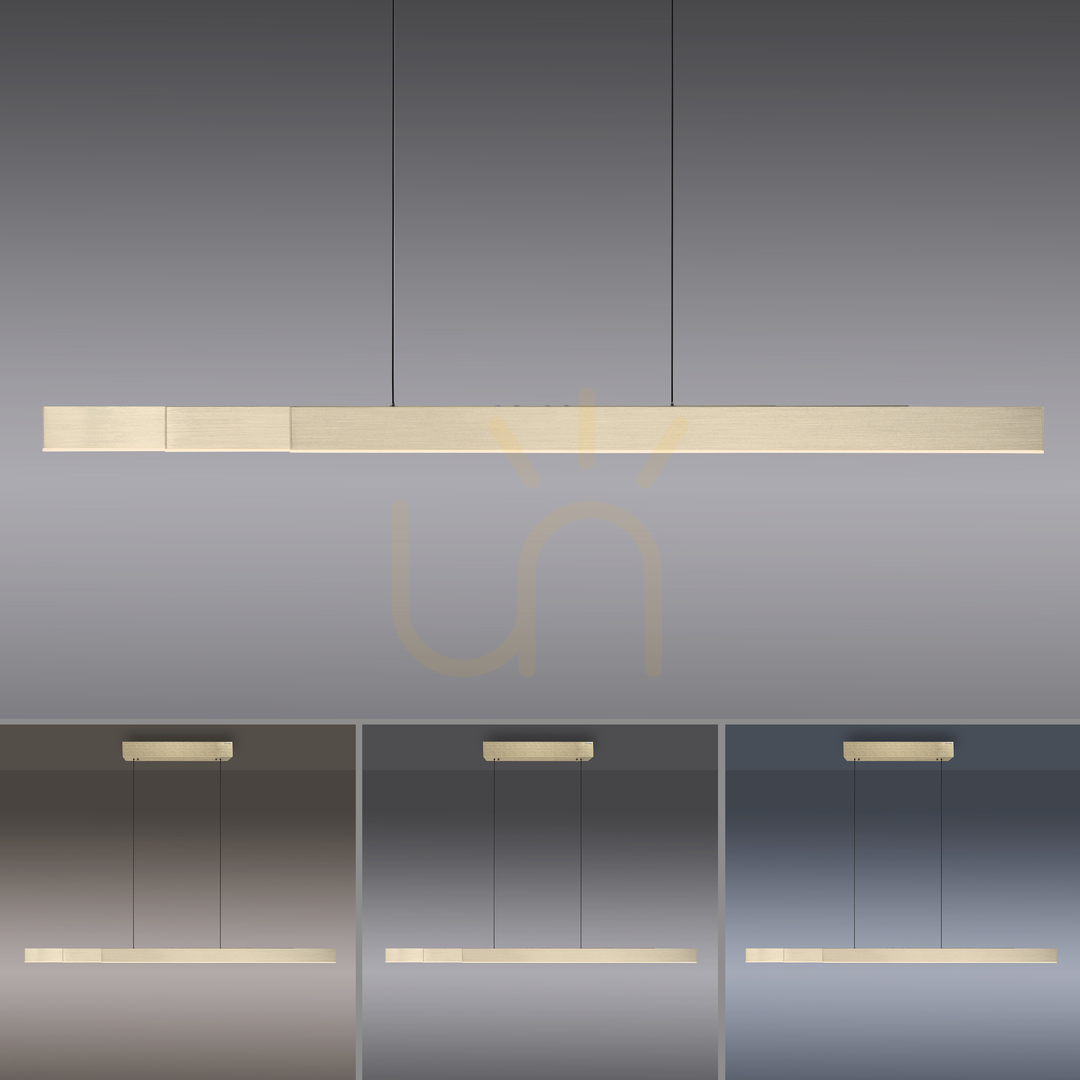 Check PURE-MOTO-RISE 2545-60 Gold 3xLED Pendant Light PURE-MOTO-RISE 2545-60 Gold 3xLED Pendant Light