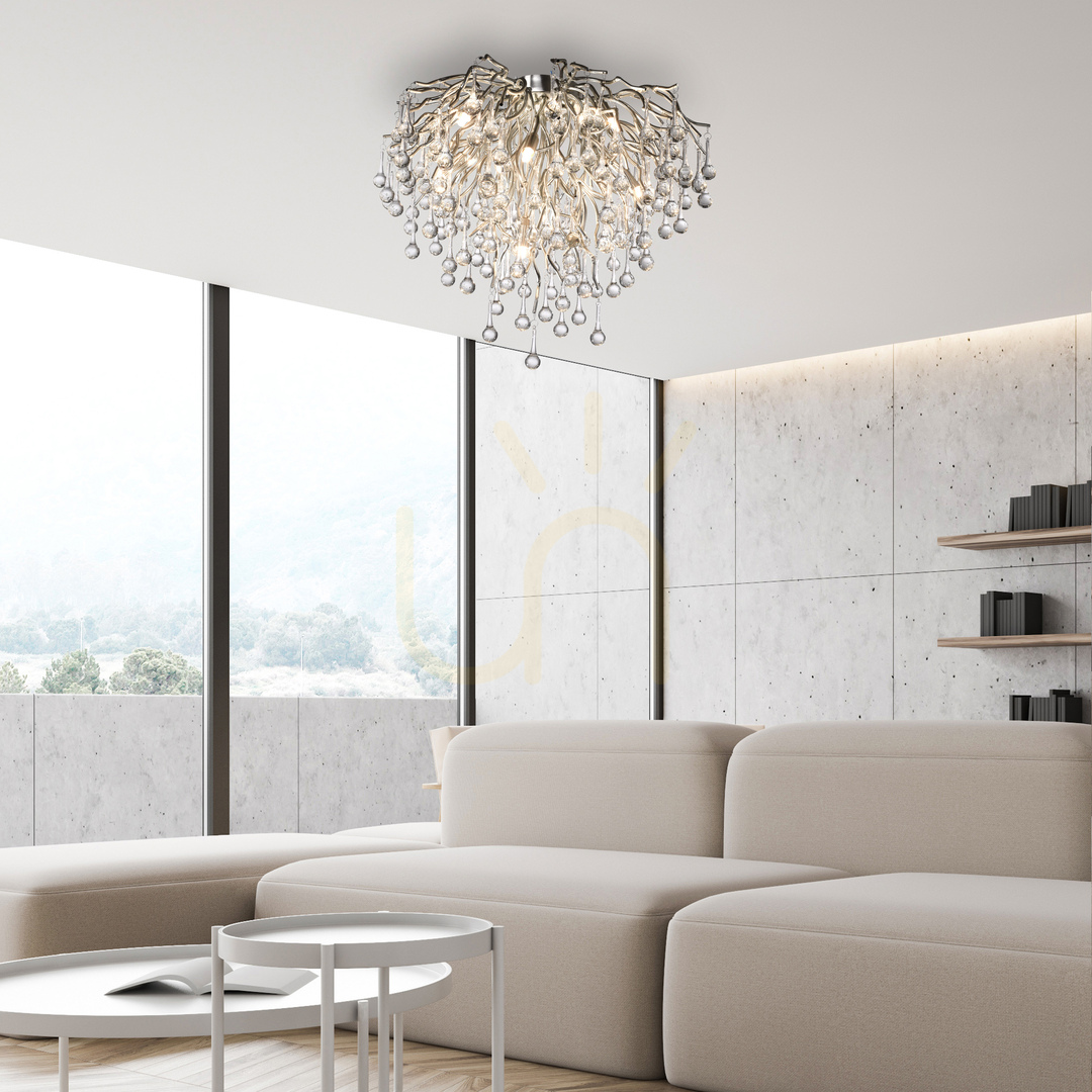 Preview ICICLE 8091-55 Silver Ceiling Light, 9xG9 ICICLE 8091-55 Silver Ceiling Light, 9xG9
