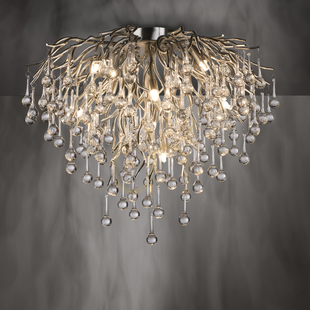 Check ICICLE 8091-55 Silver Ceiling Light, 9xG9 ICICLE 8091-55 Silver Ceiling Light, 9xG9