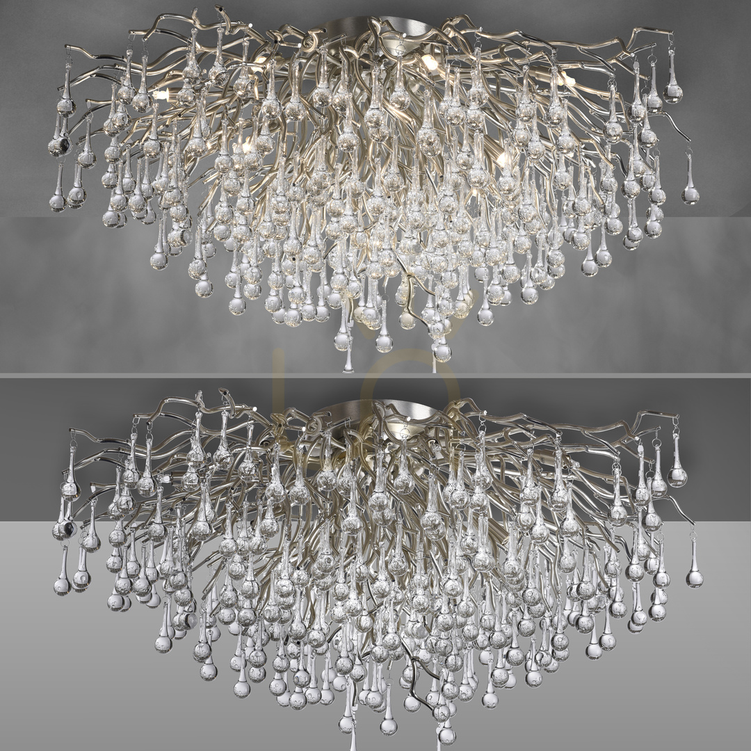 Show ICICLE 8092-55 Silver Ceiling Light, 14xG9 ICICLE 8092-55 Silver Ceiling Light, 14xG9