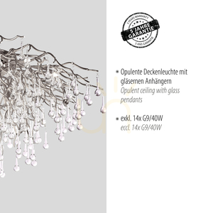 ICICLE 8092-55 Silver Ceiling Light, 14xG9 4 ICICLE 8092-55 Silver Ceiling Light, 14xG9 small 4