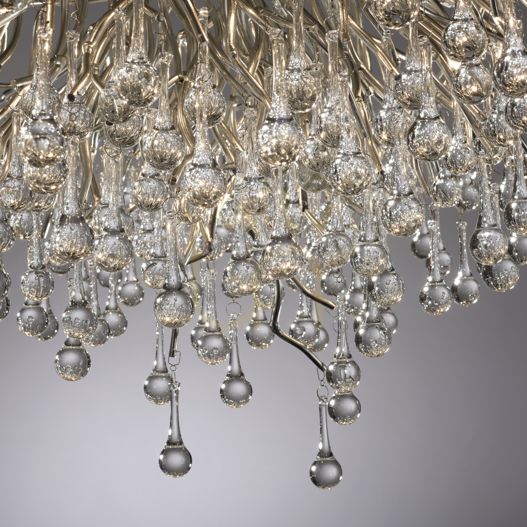 Show ICICLE 8092-55 Silver Ceiling Light, 14xG9 ICICLE 8092-55 Silver Ceiling Light, 14xG9
