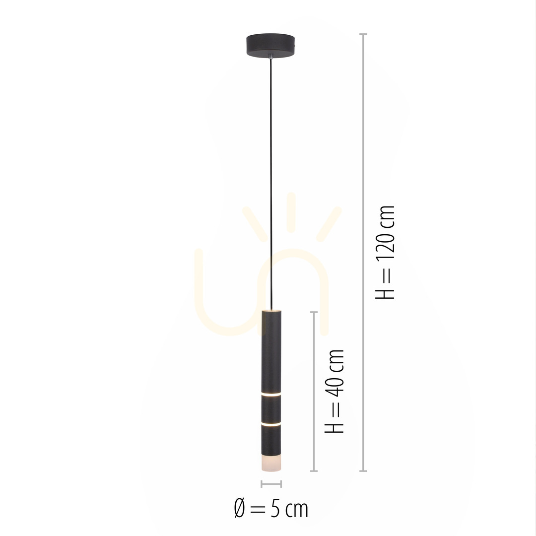 Preview PURE-VEGA 2211-18 Black 4xLED Pendant Light PURE-VEGA 2211-18 Black 4xLED Pendant Light