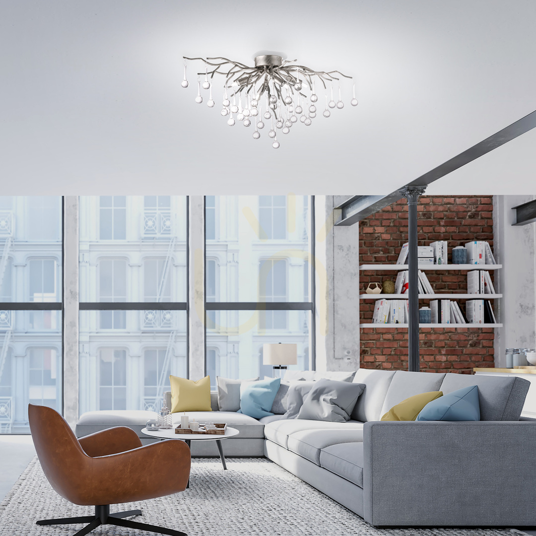 View ICICLE 8090-55 Silver Ceiling Light, 4xG9 ICICLE 8090-55 Silver Ceiling Light, 4xG9