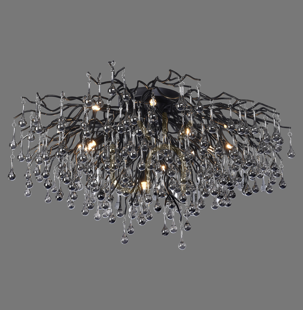 View ICICLE 8092-18 Ceiling Light, Black, 14xG9 ICICLE 8092-18 Ceiling Light, Black, 14xG9