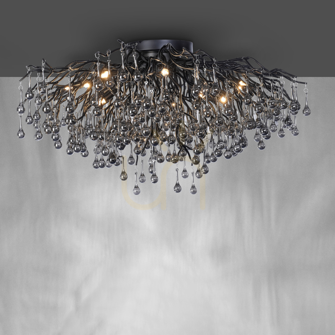 View ICICLE 8092-18 Ceiling Light, Black, 14xG9 ICICLE 8092-18 Ceiling Light, Black, 14xG9