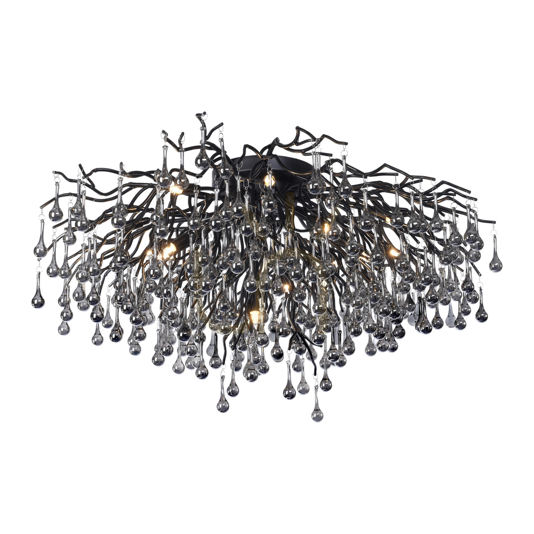Check ICICLE 8092-18 Ceiling Light, Black, 14xG9 ICICLE 8092-18 Ceiling Light, Black, 14xG9