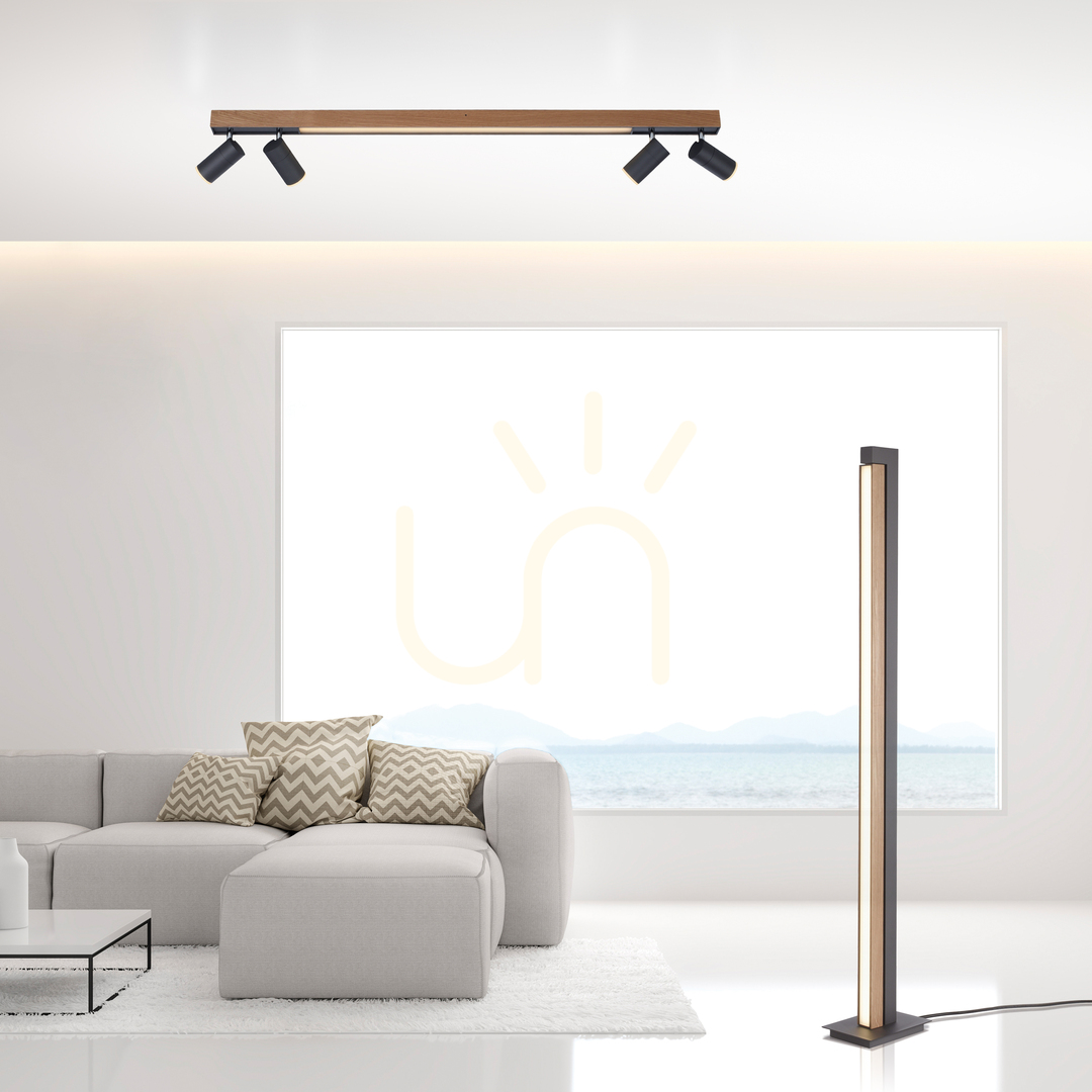 Check PURE-LINES 6121-79 Ceiling Light, Wood Finish, 5xLED PURE-LINES 6121-79 Ceiling Light, Wood Finish, 5xLED