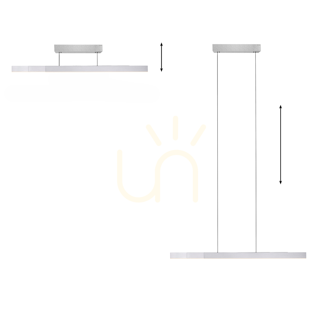 Show PURE MOTO-RISE 2545-95 Silver 3xLED Pendant Light PURE MOTO-RISE 2545-95 Silver 3xLED Pendant Light