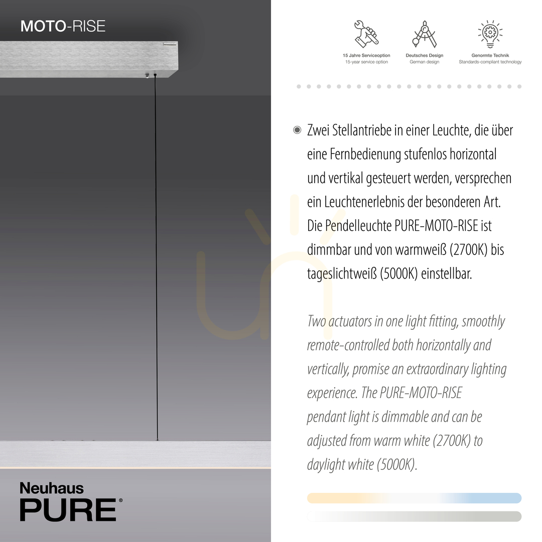 Display PURE MOTO-RISE 2545-95 Silver 3xLED Pendant Light PURE MOTO-RISE 2545-95 Silver 3xLED Pendant Light