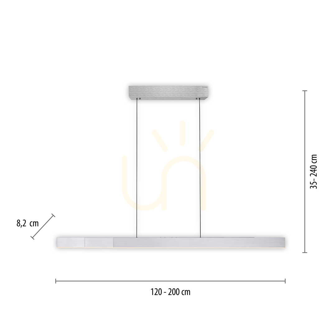 Display PURE MOTO-RISE 2545-95 Silver 3xLED Pendant Light PURE MOTO-RISE 2545-95 Silver 3xLED Pendant Light