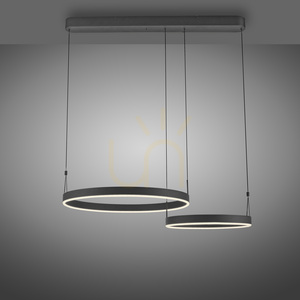 ESKO 2360-18 Black 2xLED Pendant Light small 11