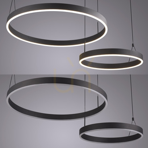 ESKO 2360-18 Black 2xLED Pendant Light small 13