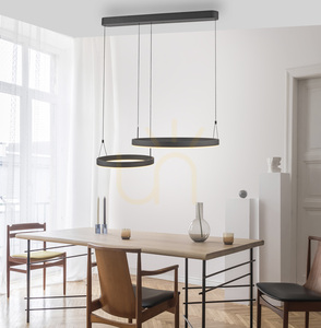 ESKO 2360-18 Black 2xLED Pendant Light small 2