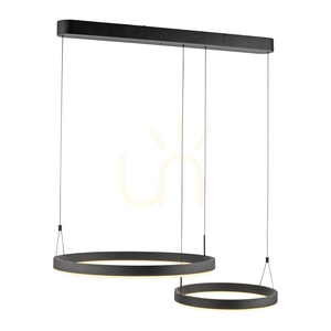 ESKO 2360-18 Black 2xLED Pendant Light small 7