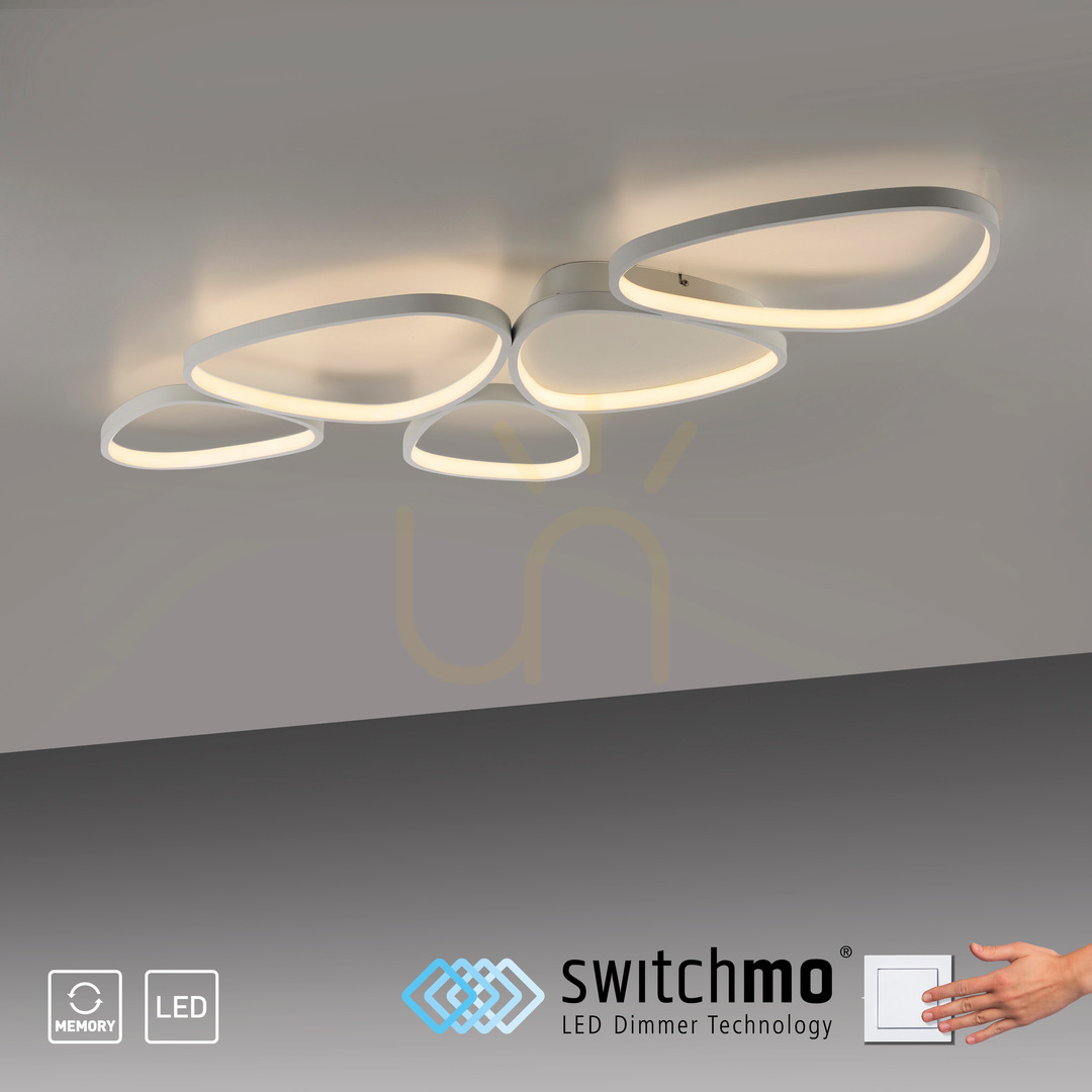 View PEBBLES 14045-16 White Ceiling Light, 1xLED PEBBLES 14045-16 White Ceiling Light, 1xLED