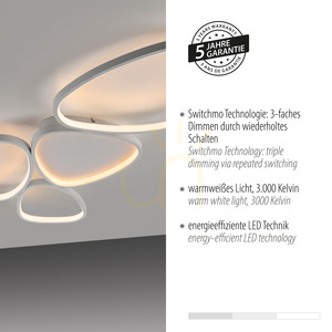 PEBBLES 14045-16 White Ceiling Light, 1xLED 12 PEBBLES 14045-16 White Ceiling Light, 1xLED small 12