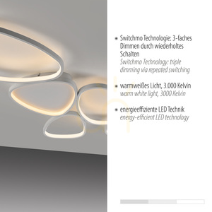 PEBBLES 14045-16 White Ceiling Light, 1xLED 3 PEBBLES 14045-16 White Ceiling Light, 1xLED small 3