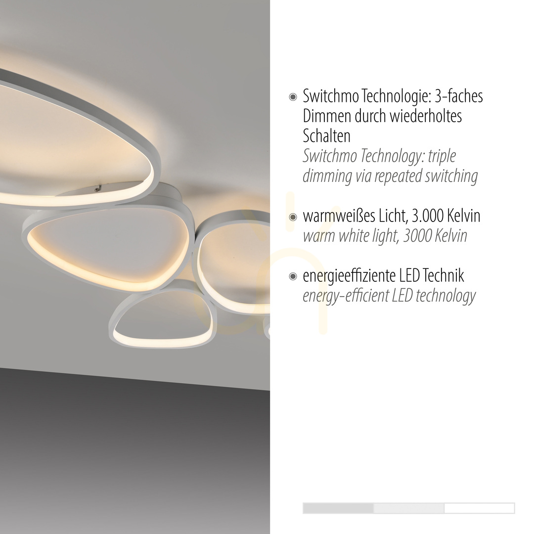 Display PEBBLES 14045-16 White Ceiling Light, 1xLED PEBBLES 14045-16 White Ceiling Light, 1xLED