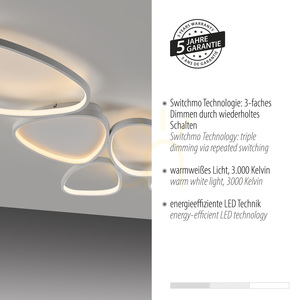 PEBBLES 14045-16 White Ceiling Light, 1xLED 4 PEBBLES 14045-16 White Ceiling Light, 1xLED small 4
