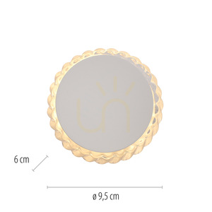 IGO 18700-16 wall and ceiling light, white, LED 5 W, 3000 K small 7
