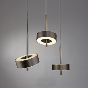 Q-ROTATE 2248-34 Brown 3xLED Pendant Light small 9