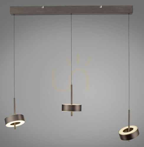 Check Q-ROTATE 2248-34 Brown 3xLED Pendant Light
