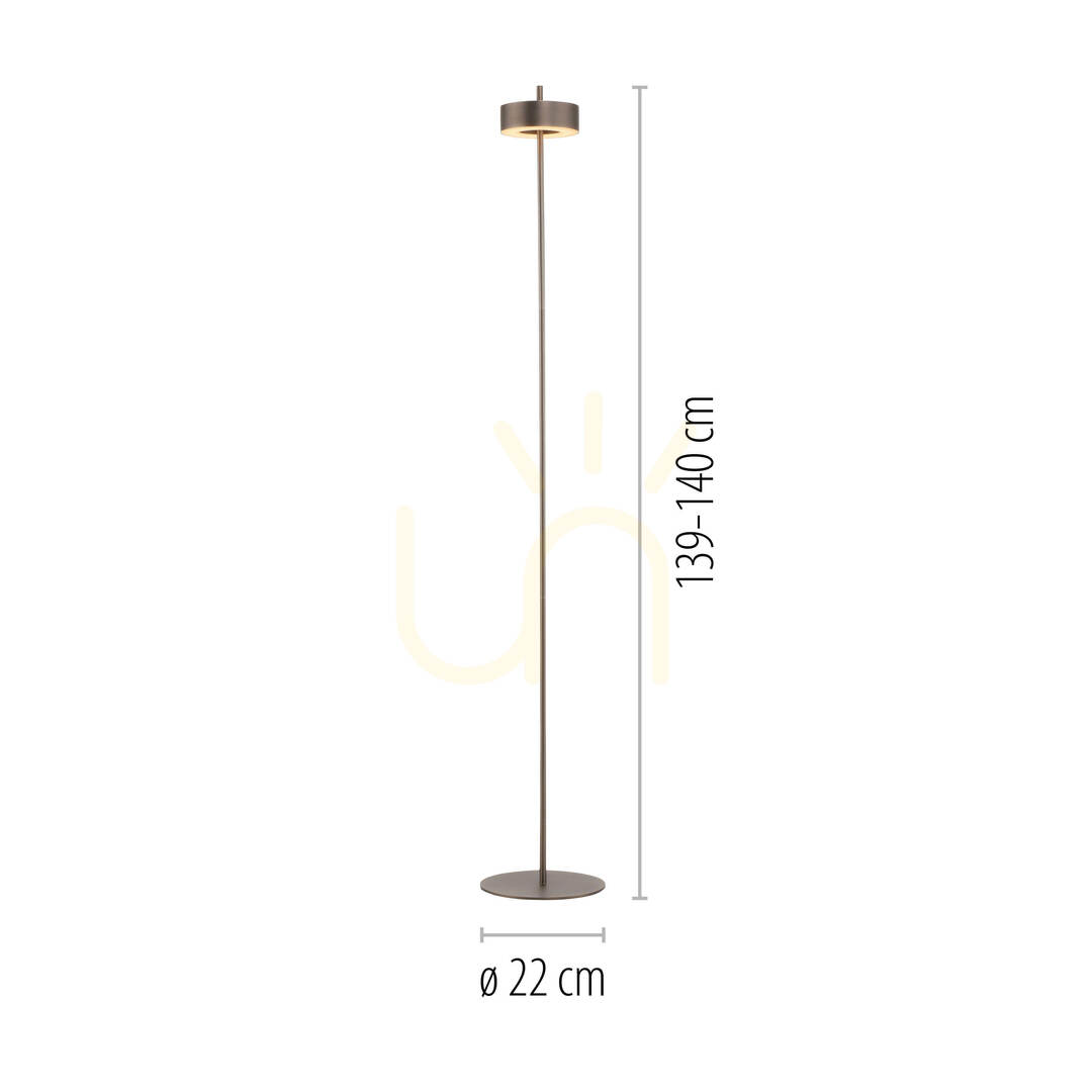 Display Q-ROTATE 324-34 Floor Lamp, Brown, 1xLED Q-ROTATE 324-34 Floor Lamp, Brown, 1xLED