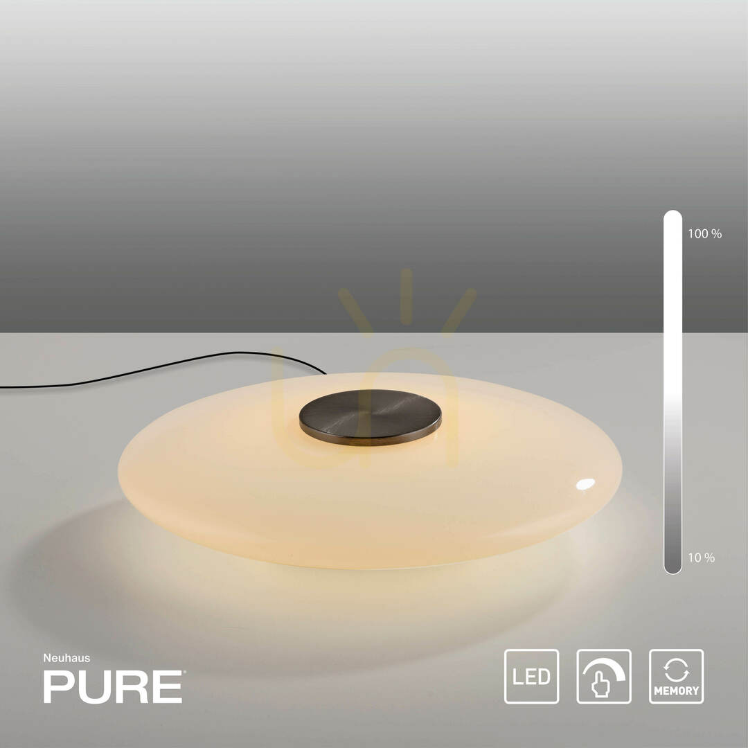 View PURE VITRUM 4080-34 Table Lamp, Brown, 1xLED PURE VITRUM 4080-34 Table Lamp, Brown, 1xLED