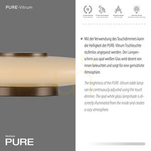 PURE VITRUM 4080-34 Table Lamp, Brown, 1xLED 4 PURE VITRUM 4080-34 Table Lamp, Brown, 1xLED small 4