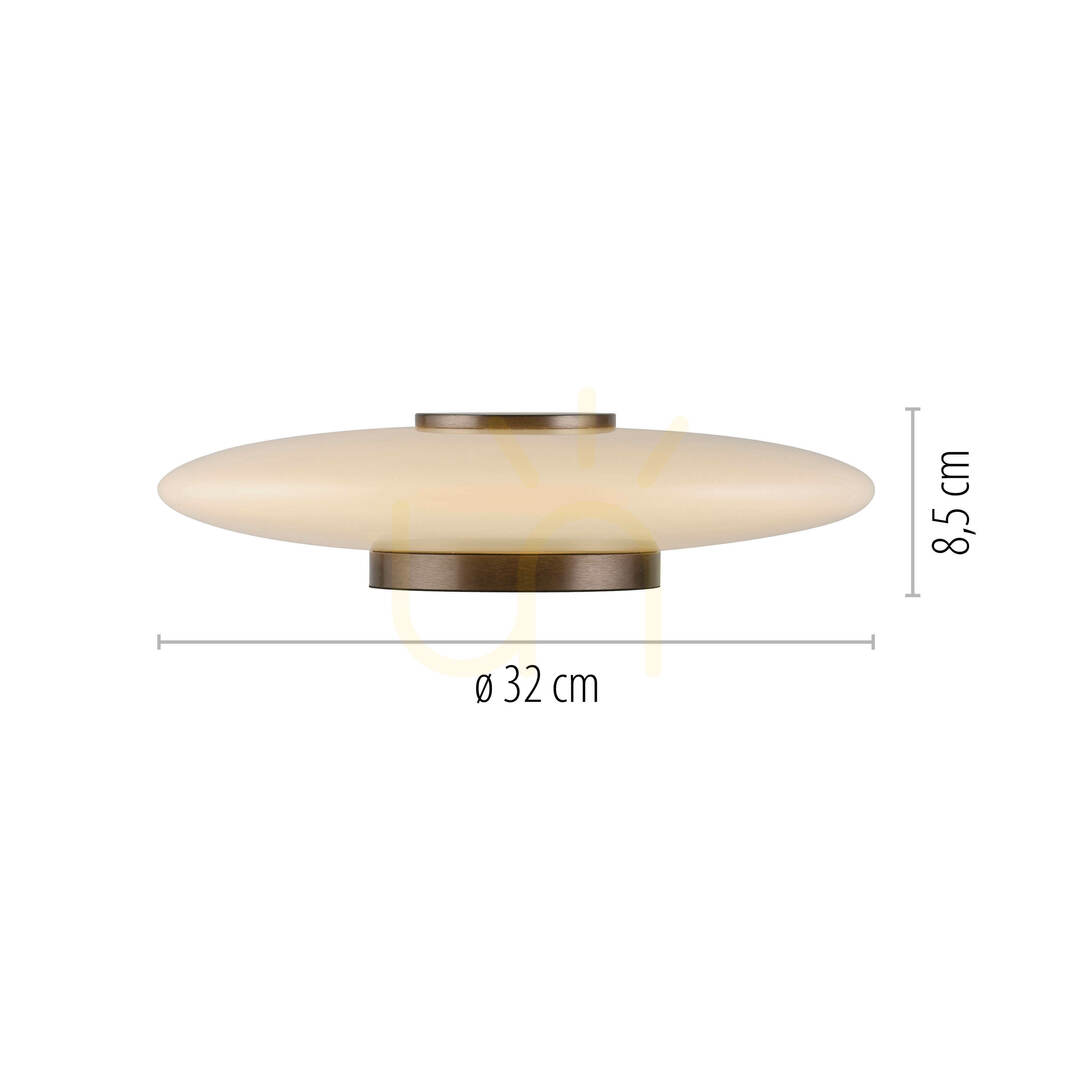 Display PURE VITRUM 4080-34 Table Lamp, Brown, 1xLED PURE VITRUM 4080-34 Table Lamp, Brown, 1xLED