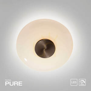 PURE VITRUM 6082-34 Brown Wall Sconce, 1xLED small 27
