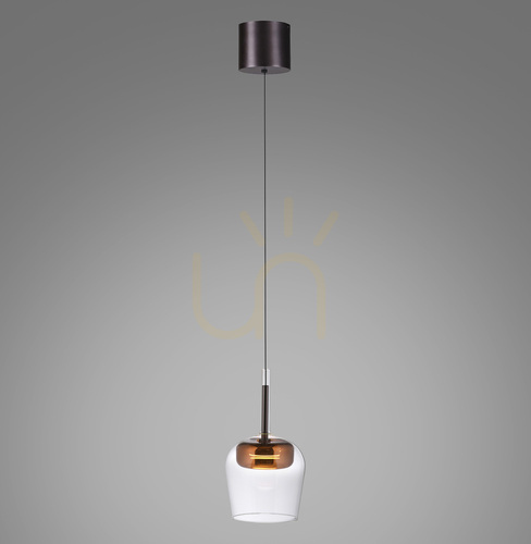 Check Q-KON 2741-20 Copper Pendant Light, 1xLED